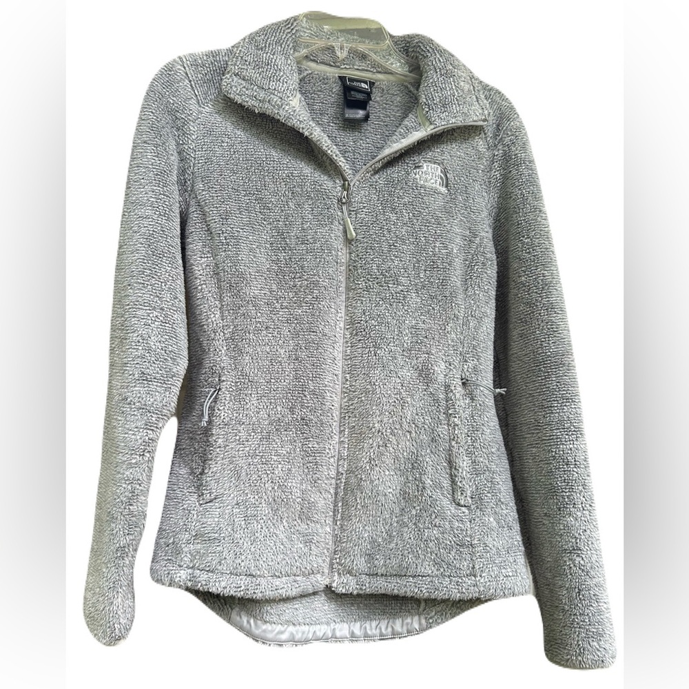 The North Face Fleece Jacket Women’s S/P Gray Full Zip Gorpcore Minimalist Cozy